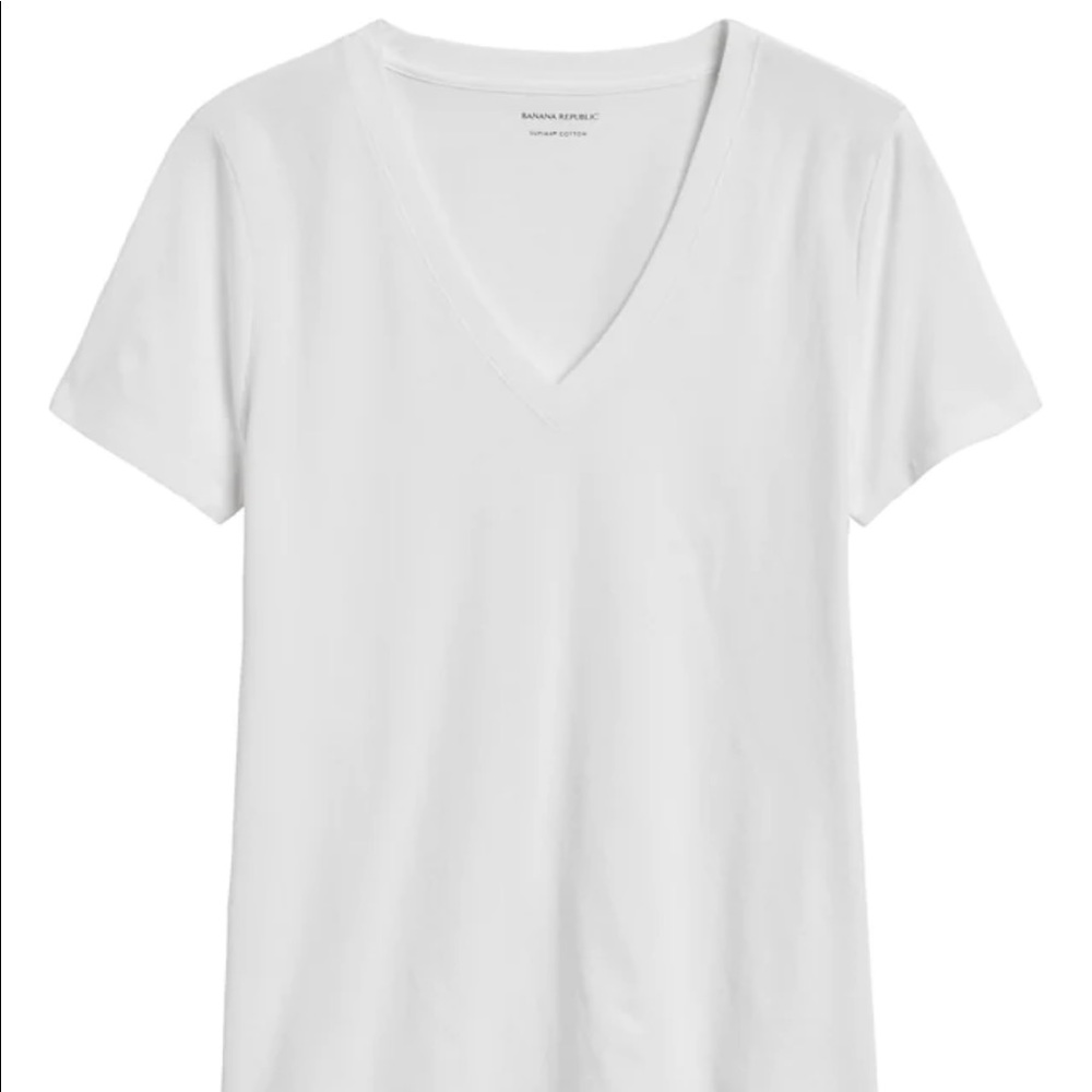 Banana Republic Essentials Cotton V Neck Tee